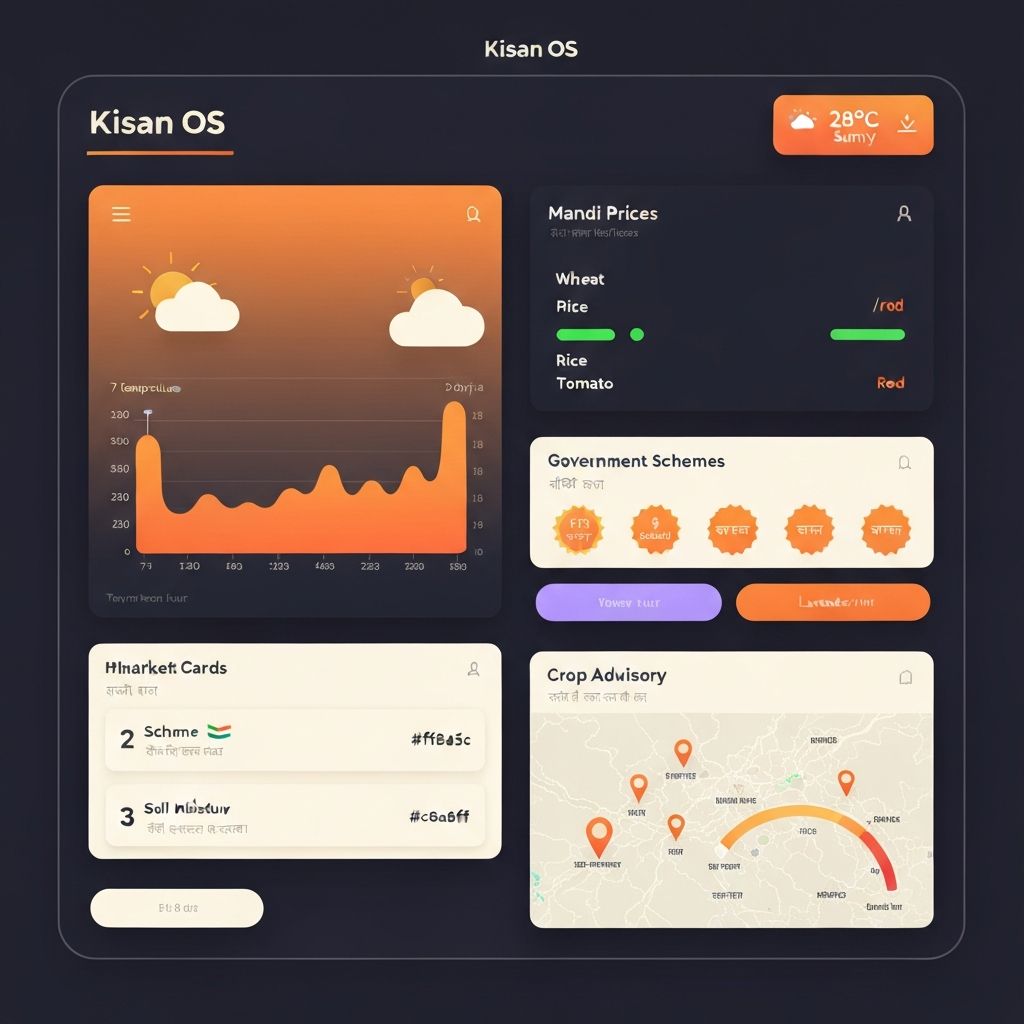 Kisan OS interface preview