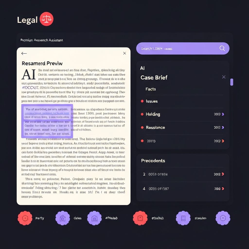 Legal AI interface preview
